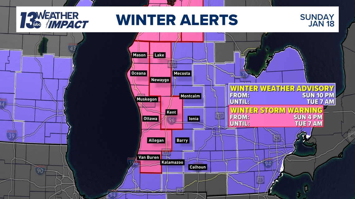 WINTER STORM WARNING | Blowing snow, strong winds and frigid air to complicate travel Monday