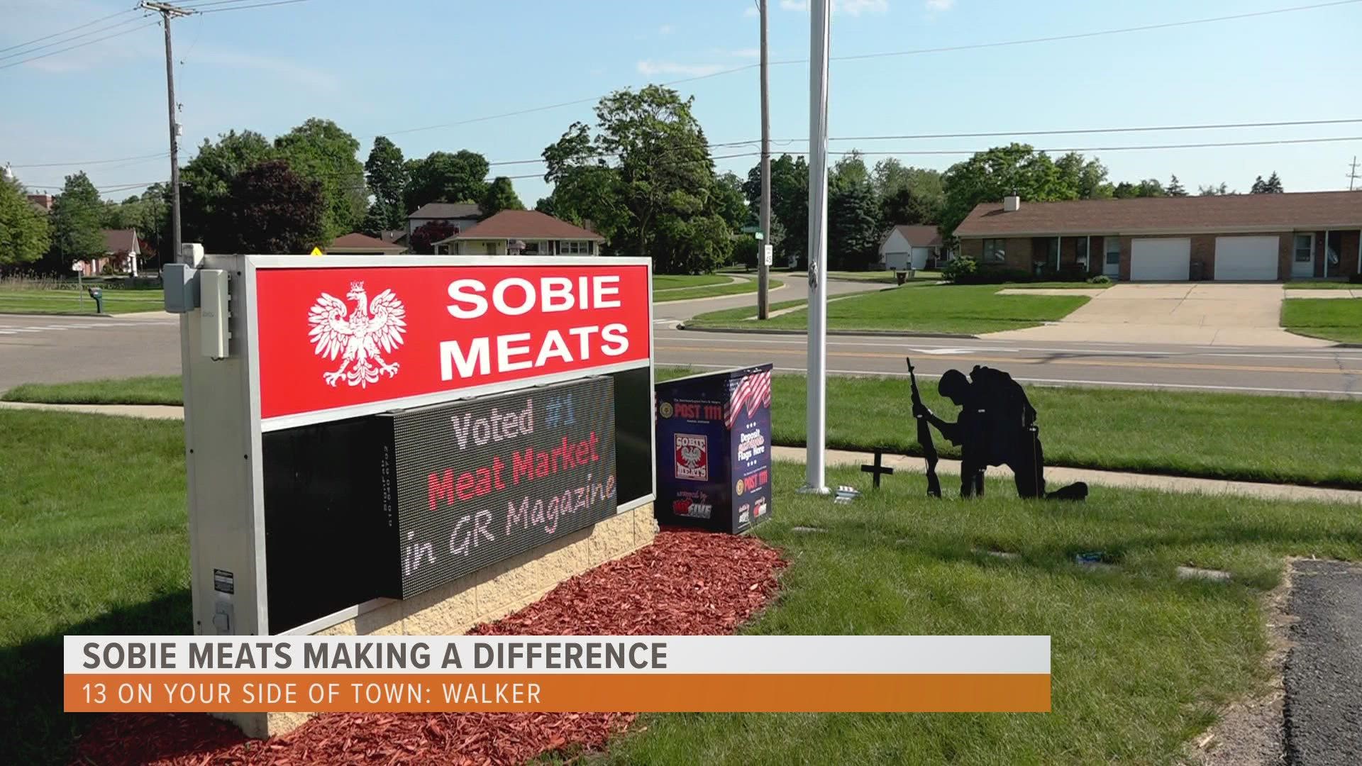 Sobie Meats gave back to Walker by celebrating their 18th anniversary with a fundraiser for the Walker Police and Fire Departments.