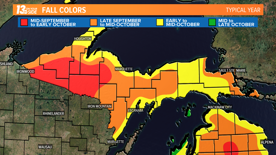 Fall Foliage Peak Charts