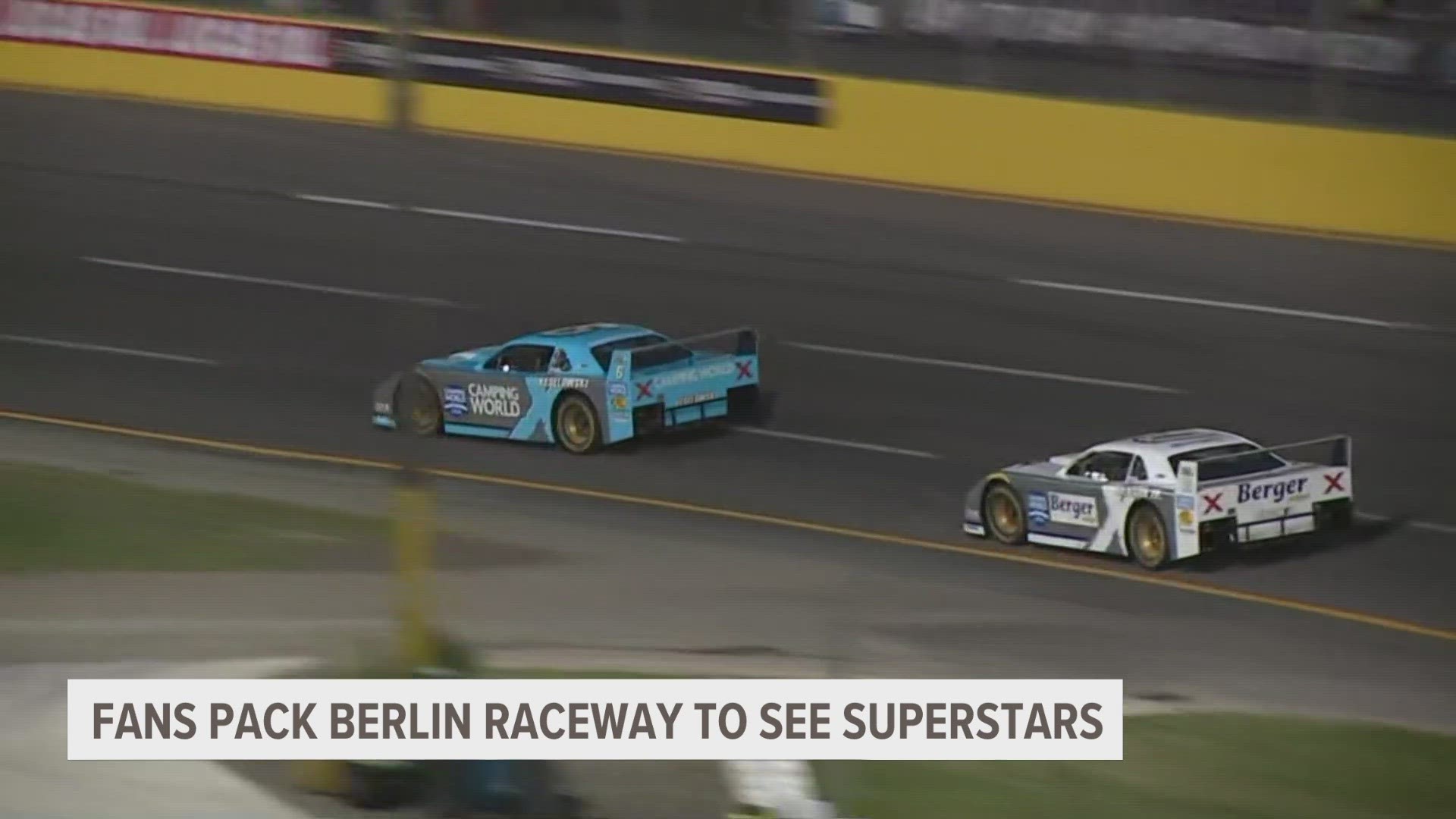 Things didn't go according to plan due to the weather, but the Superstar Racing Experience still put on a show at Berlin Raceway.