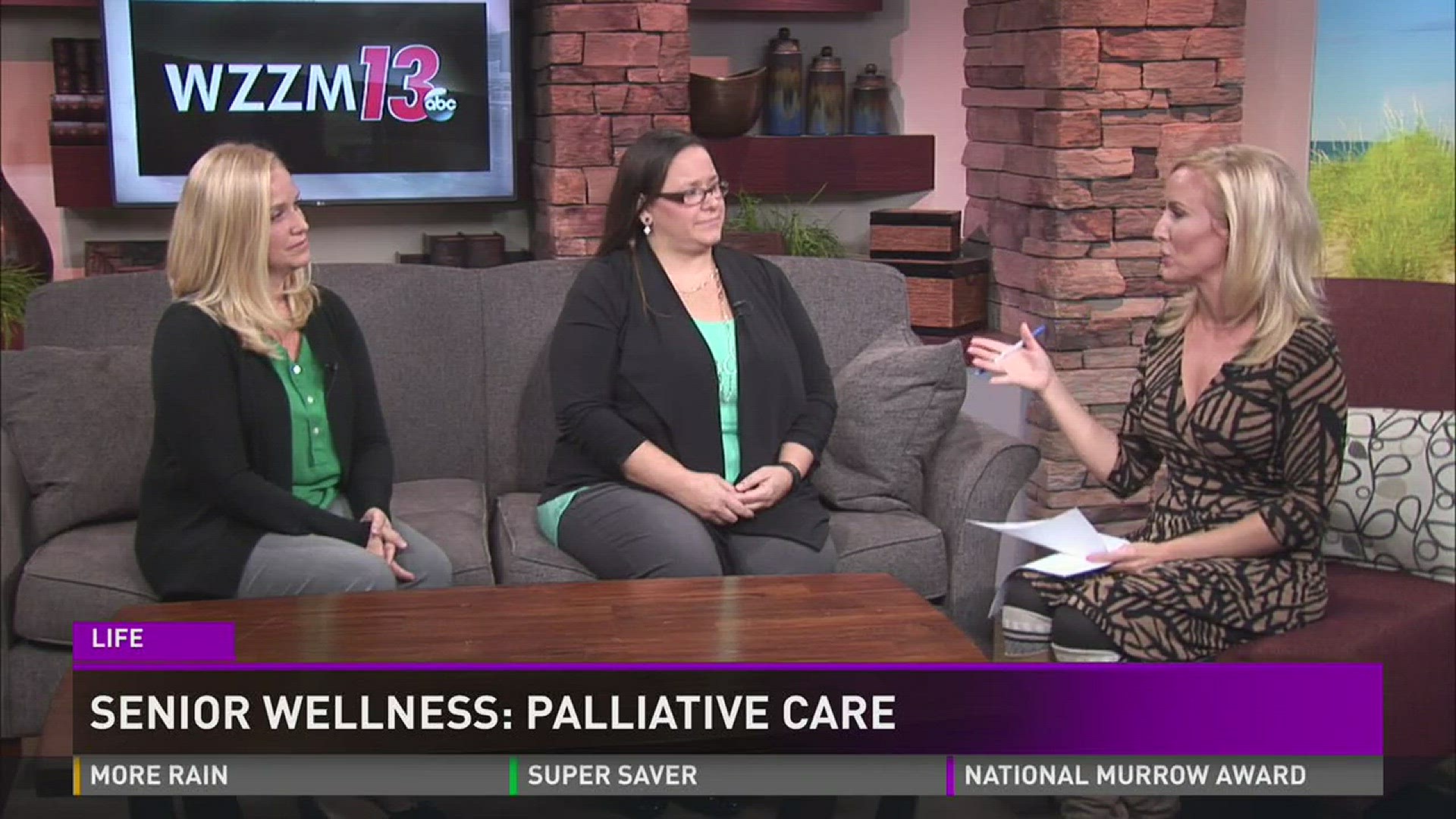 Sara Lowe, Director of Emmanuel Hospice and Porter Hills Home Care Manager Jessica Mays joined the WZZM 13 News at Noon to talk about living well with serious illness.