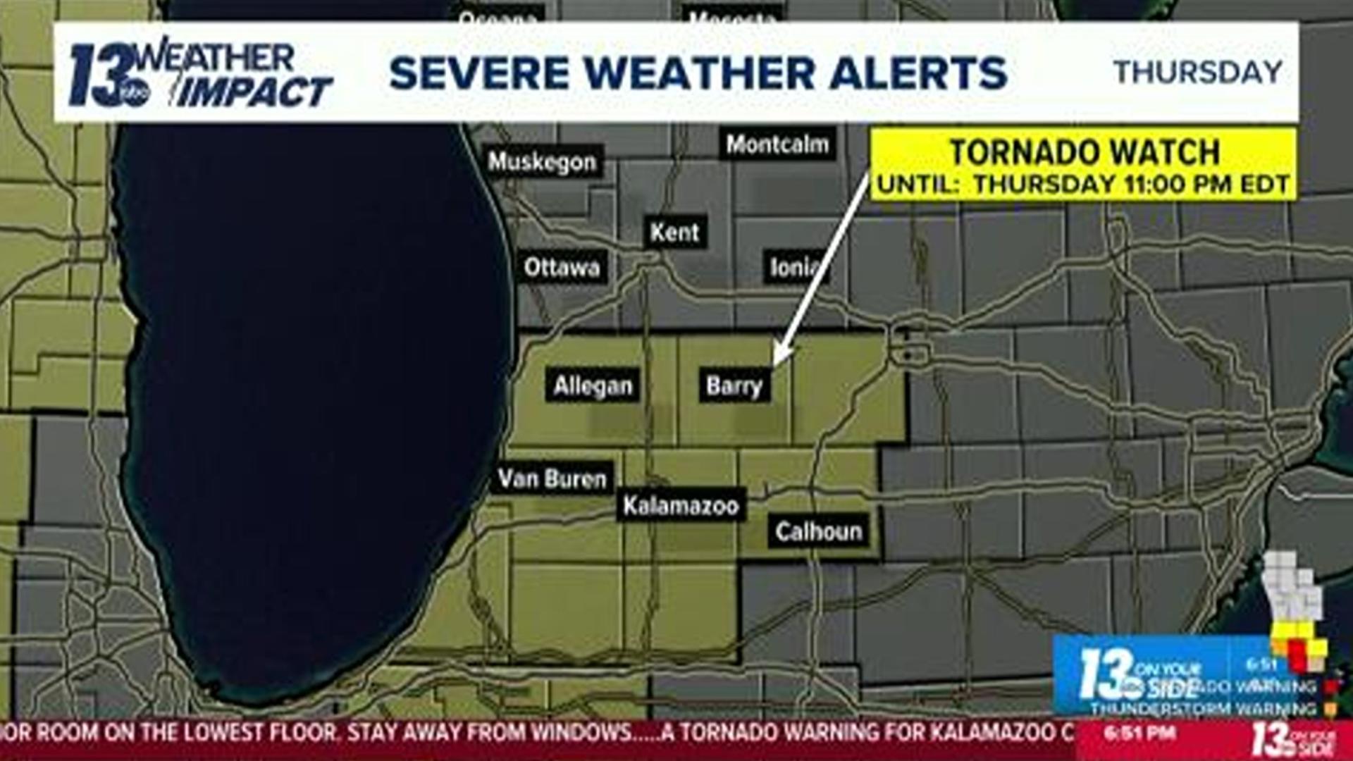 WATCH LIVE | Tracking strong to severe storms in West Michigan | wzzm13.com
