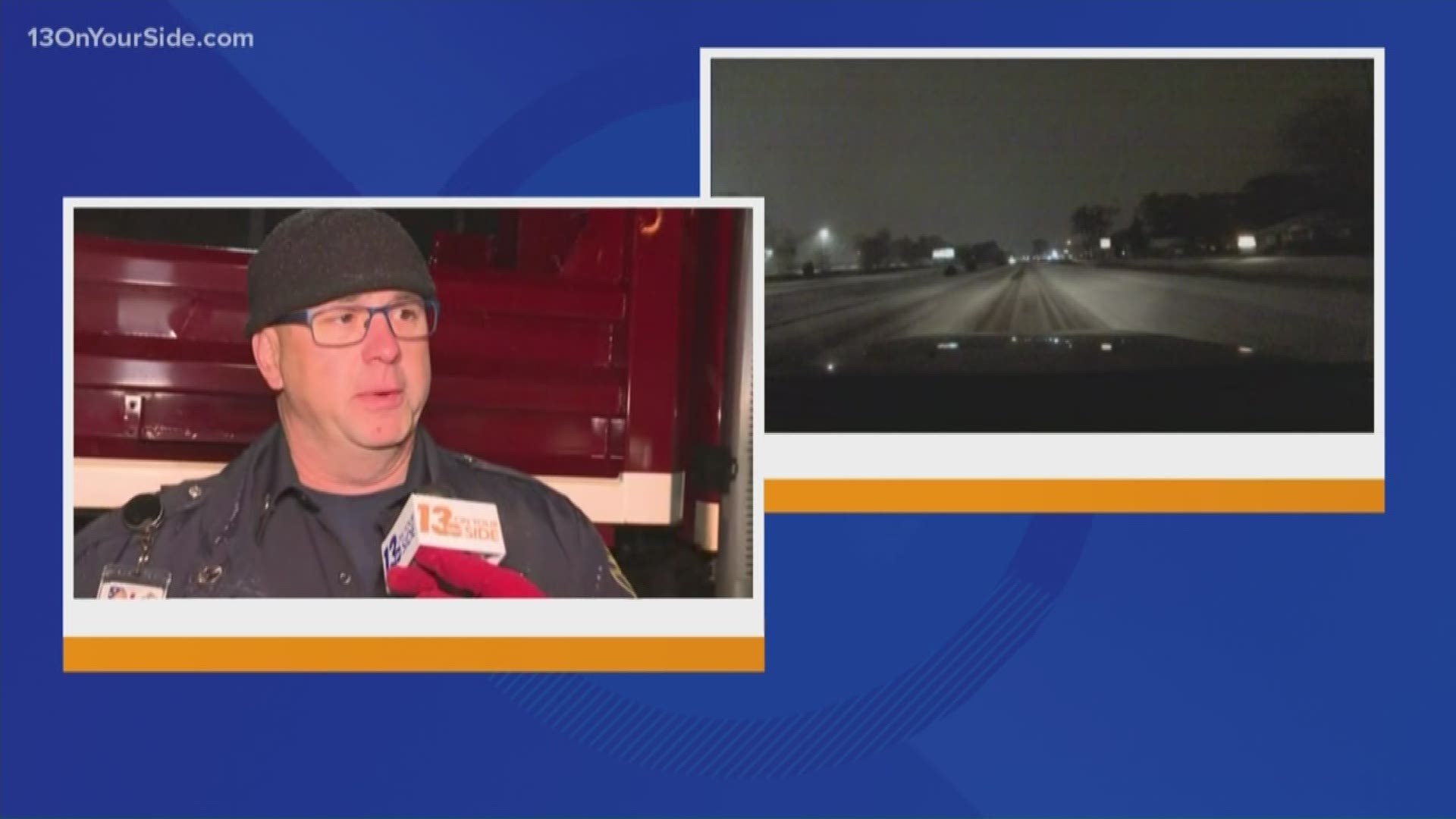 13 ON YOUR SIDE's Angela Cunningham is live with the Grand Rapids Fire Department reminding drivers to slow down and move over for emergency responders.
