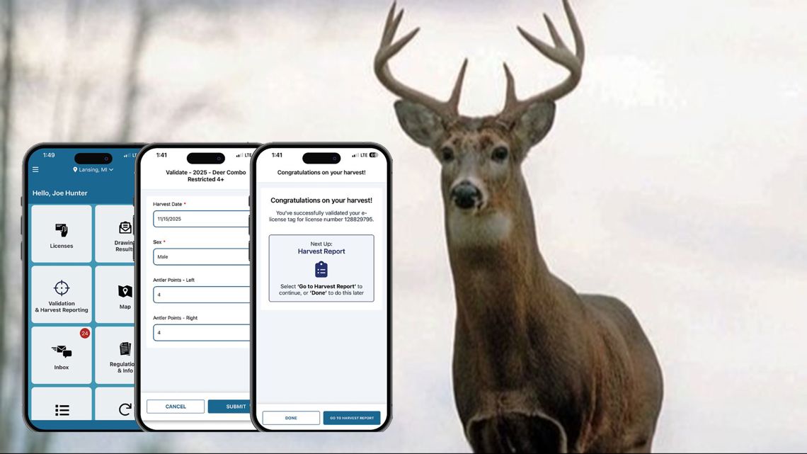 Michigan hunters can access digital tagging for deer and more via app in 2026