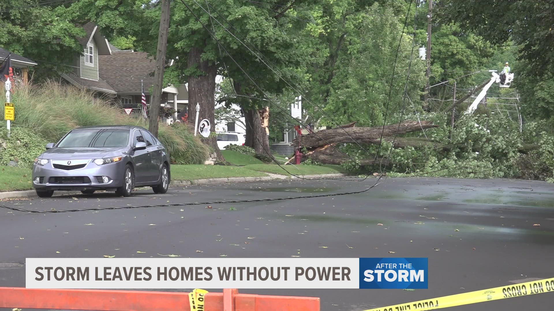 After storms swept through Kent County Tuesday afternoon many residents were left without power.