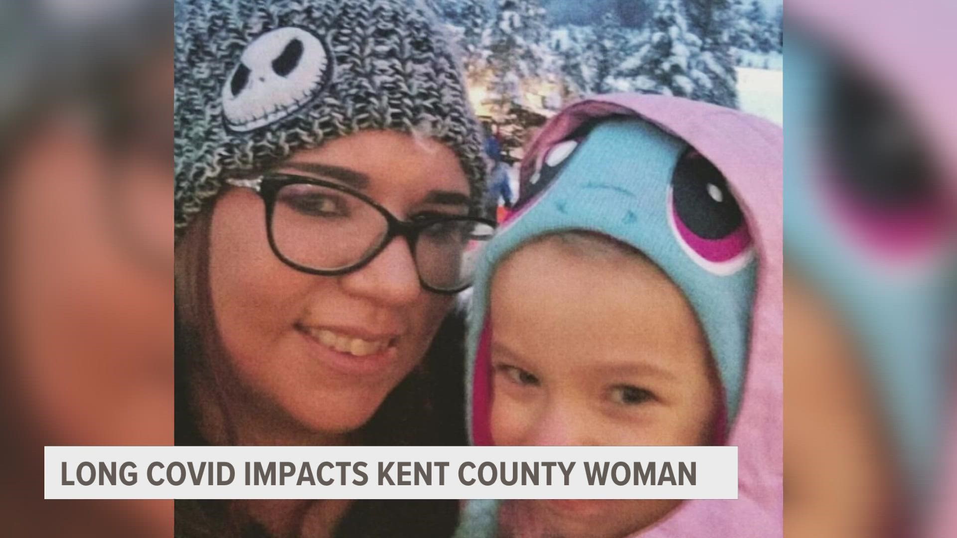 Almost a year since a Kent County woman contracted COVID-19, she says she's still not better. Long COVID is considered a disability.