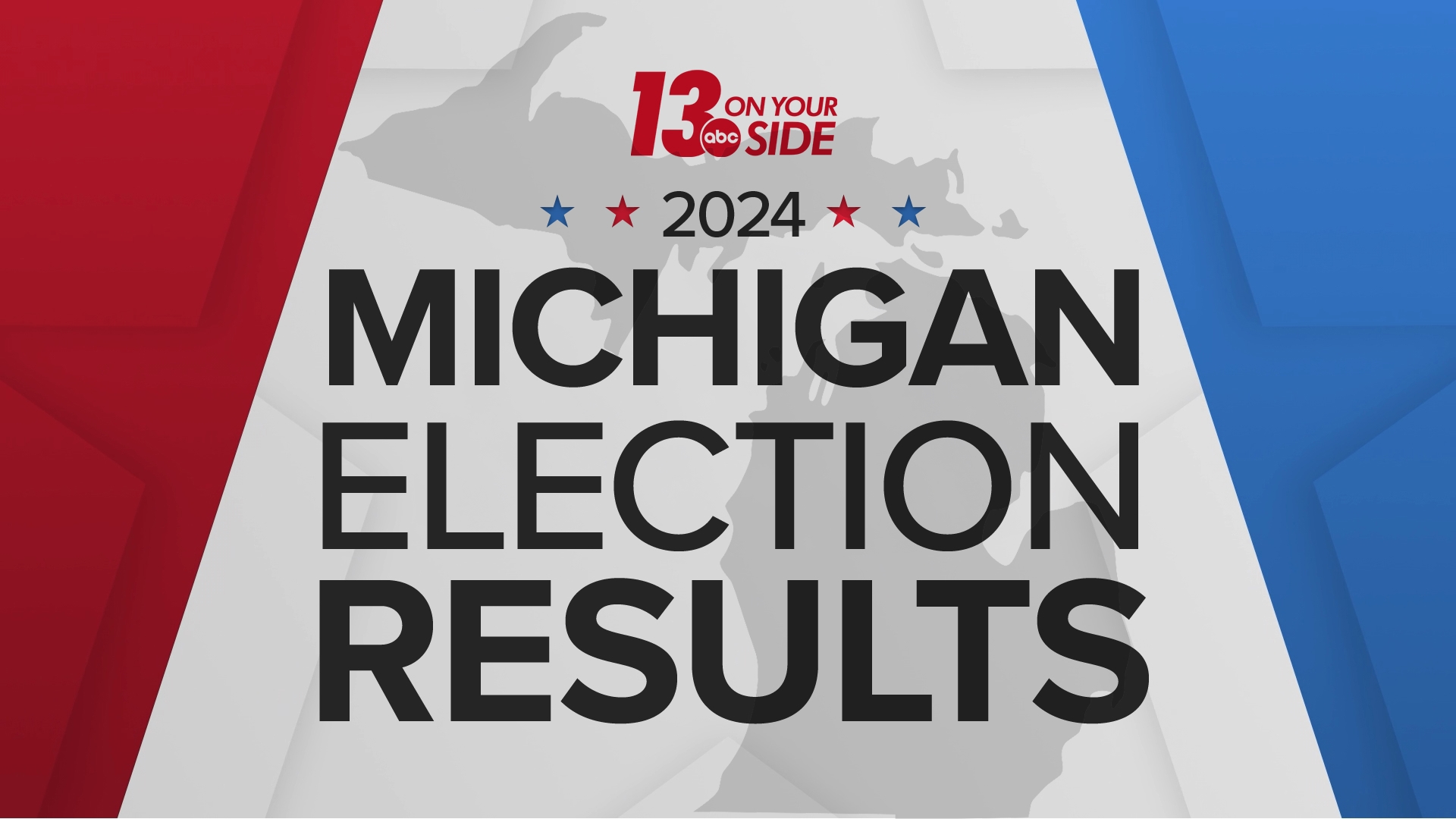 2024 presidential election results map from Michigan counties