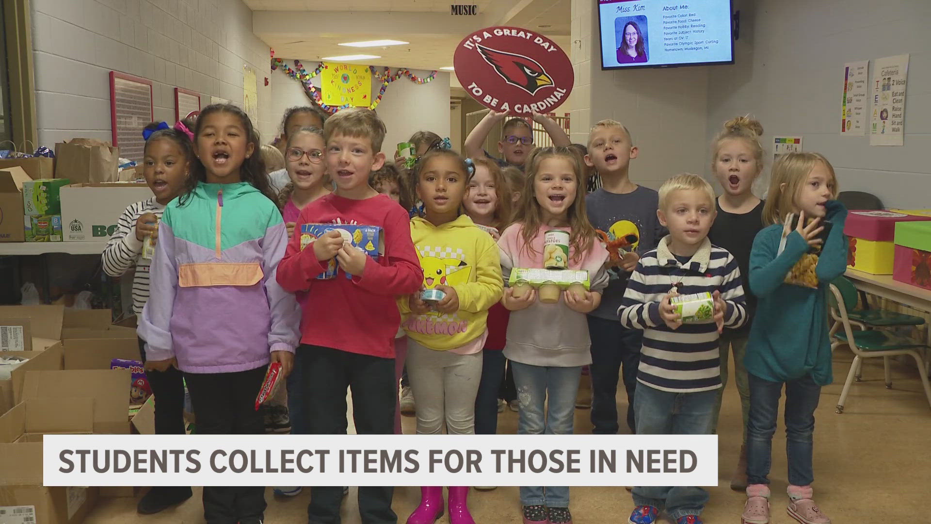 Students at Orchard View Early Elementary are really making a difference for the community with their annual food drive during the holidays.