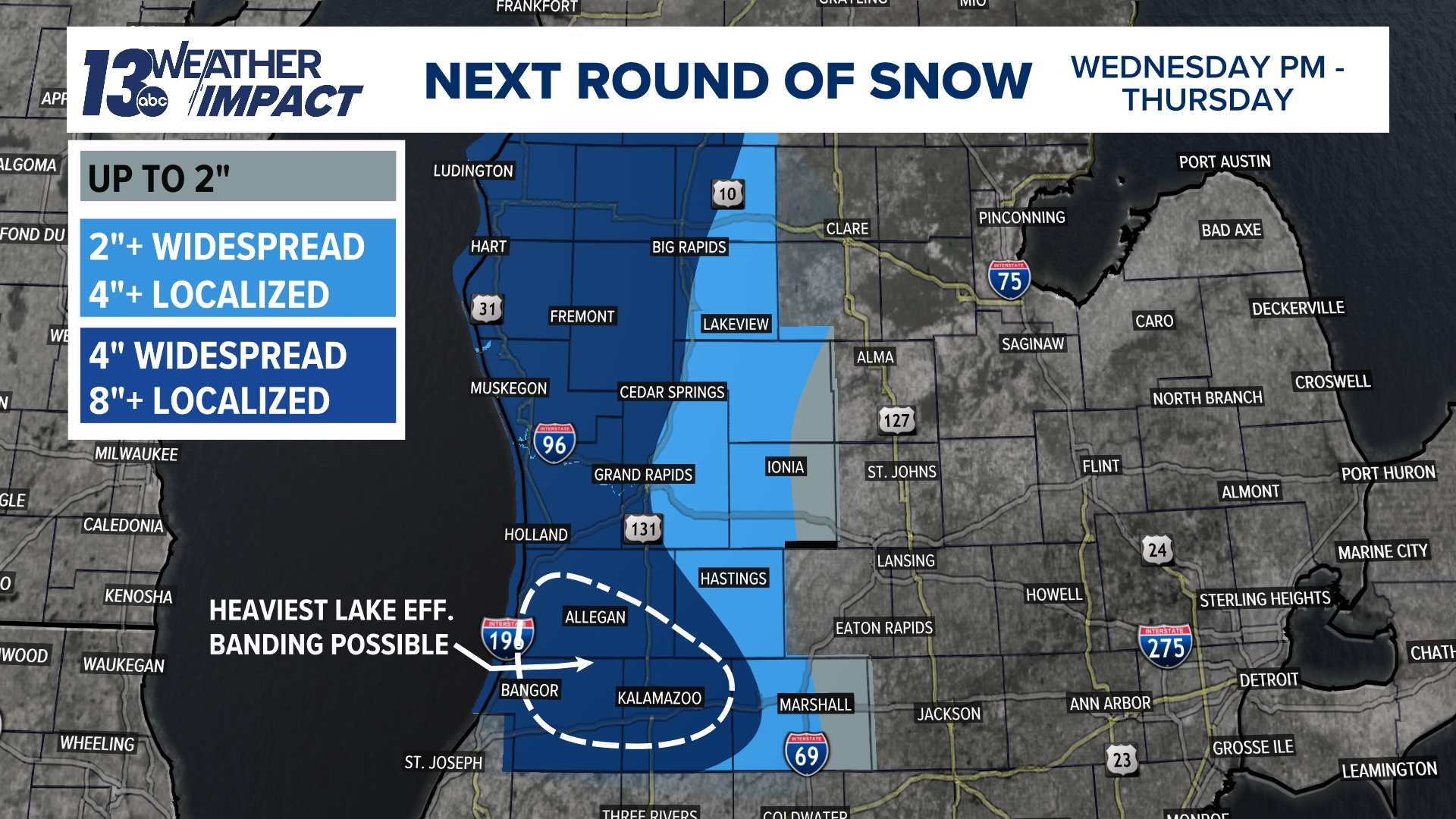 Winter Storm Warning | Cold, heavy snow & strong winds coming to West ...
