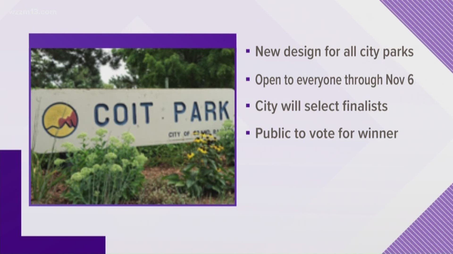 Grand Rapids Parks sign redesign competition