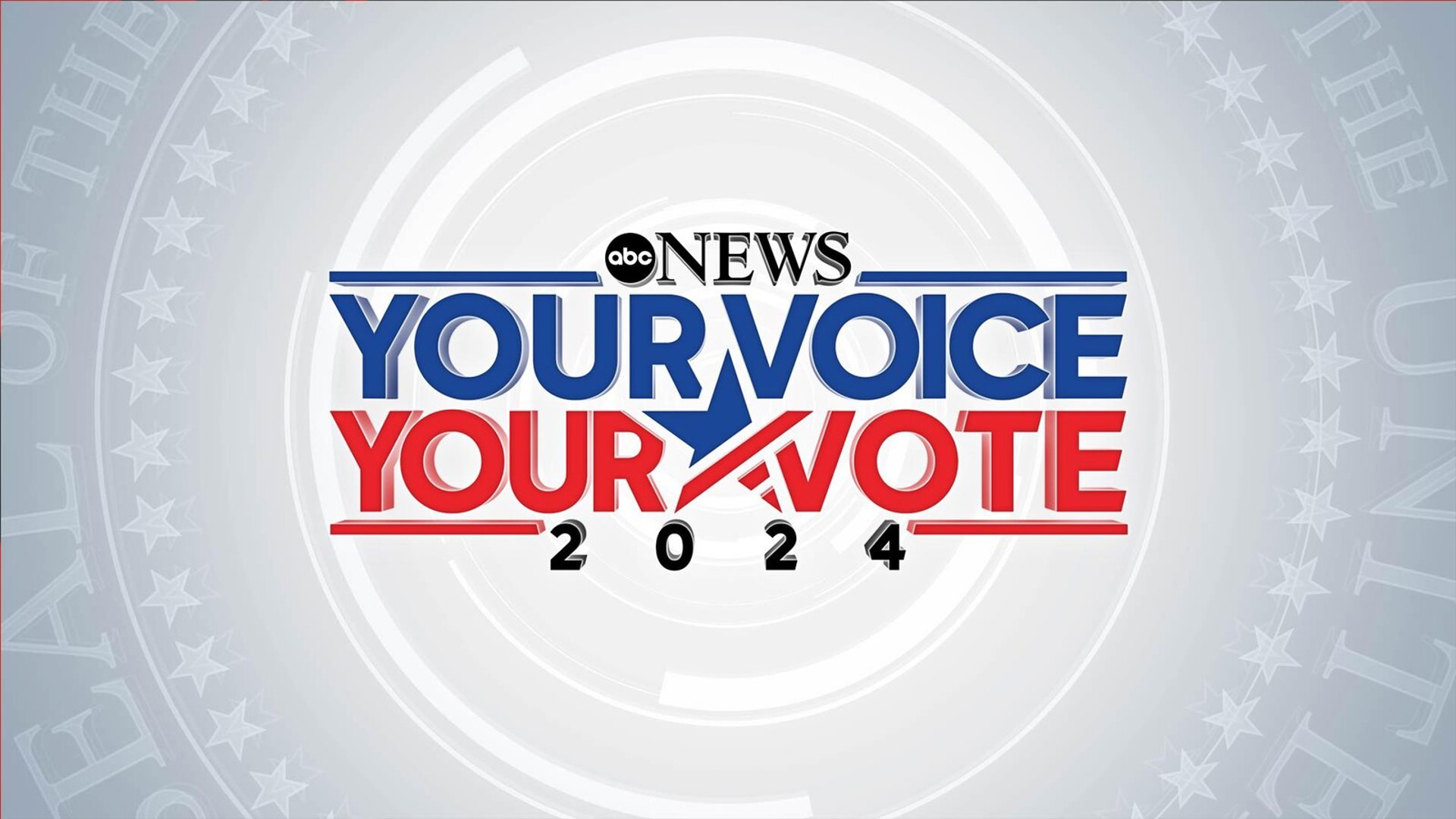 YOUR VOICE, YOUR VOTE Live ABC News 2024 General Election coverage