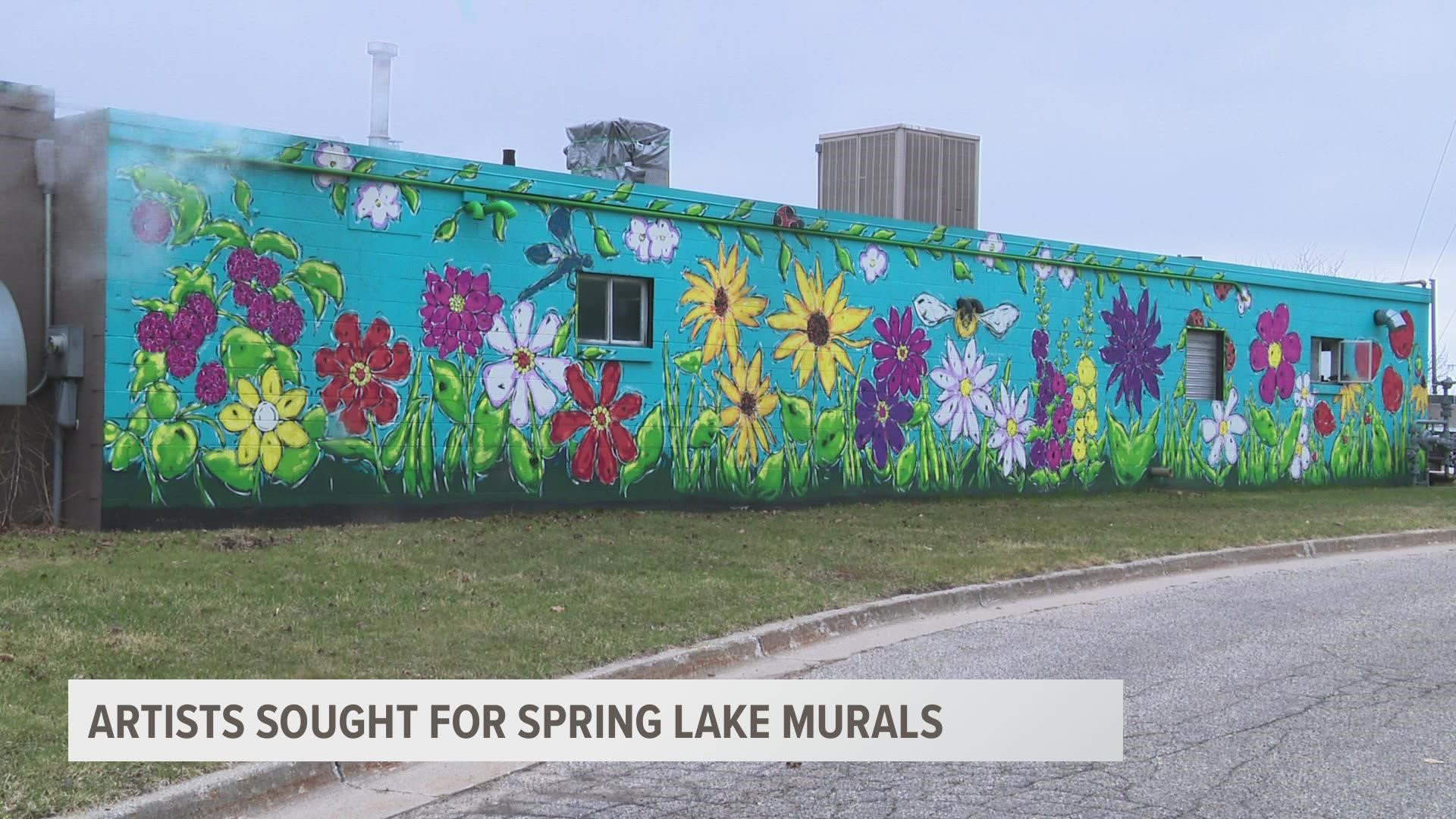 The Village of Spring Lake is looking for "creative, vibrant and engaging design proposals" to paint murals on two downtown building exteriors.