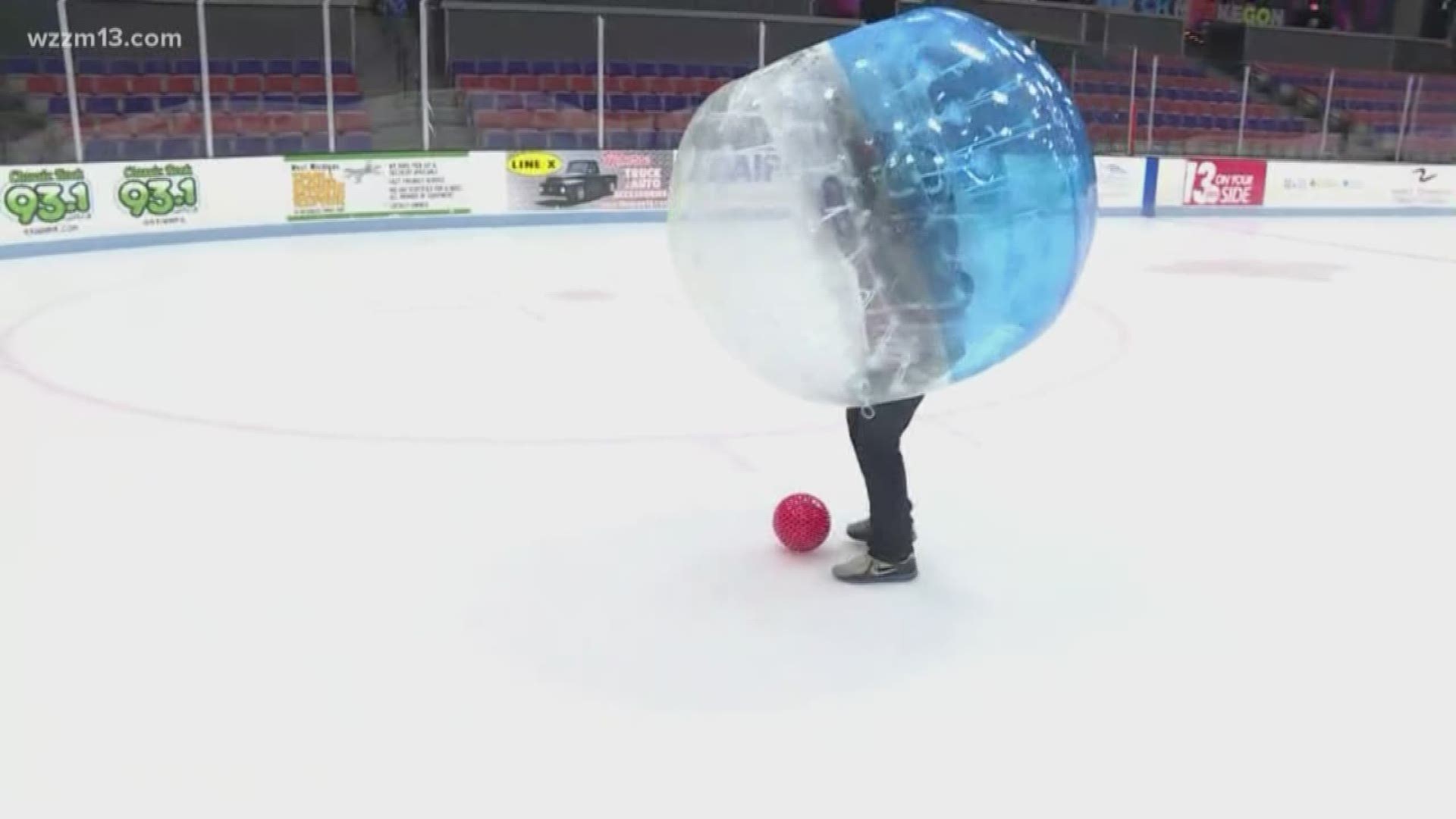 The Muskegon Lumberjacks are hosting 13 On Your Side Night Sunday, January 13th. During intermission, James Starks, Aaron Ofseyer and Dave Kaechele will play a friendly game of bubble ball.
