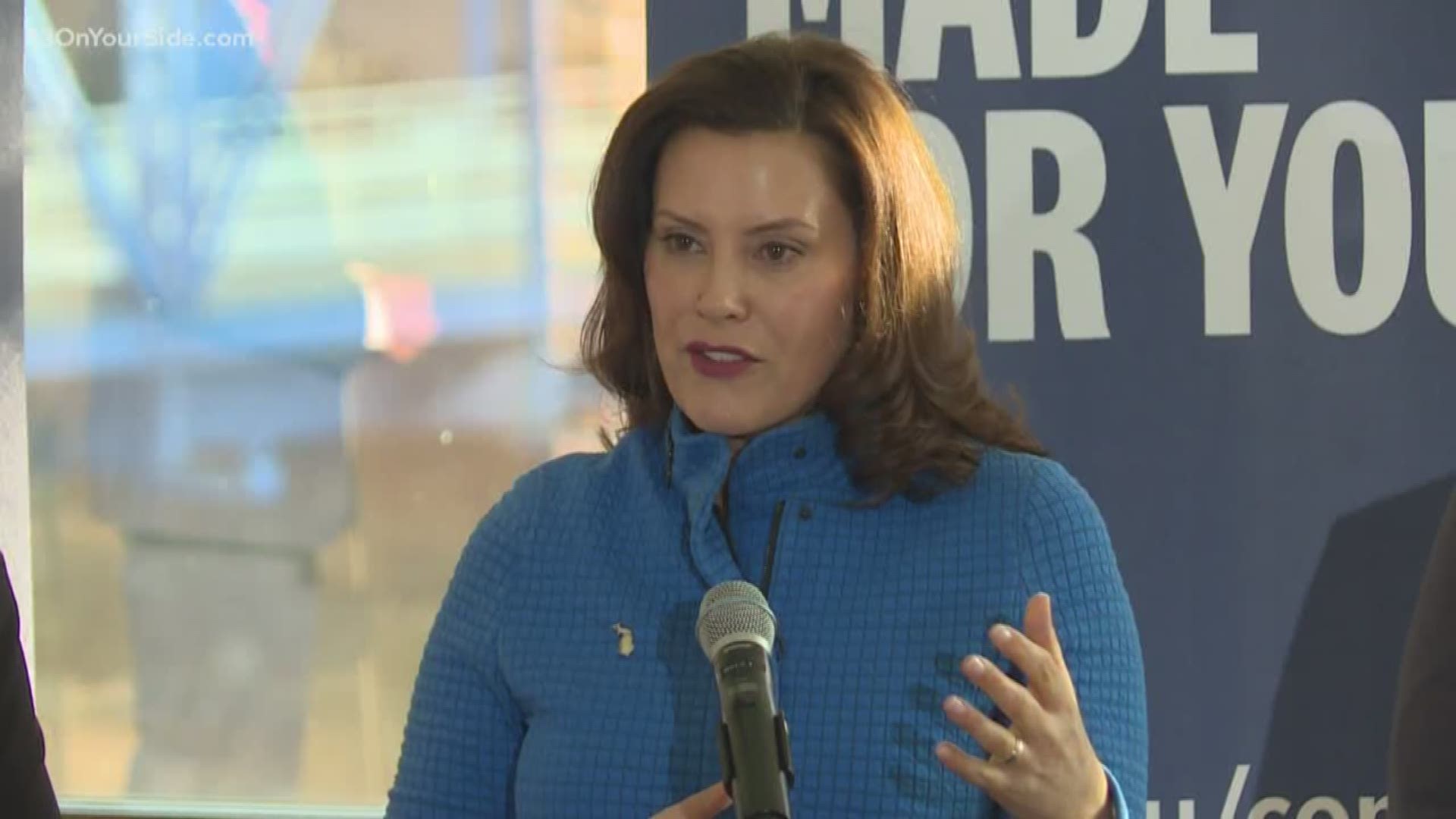 Gov. Whitmer and the GVSU president held a joint news conference to announce an education program that will allow adults to continue their education.